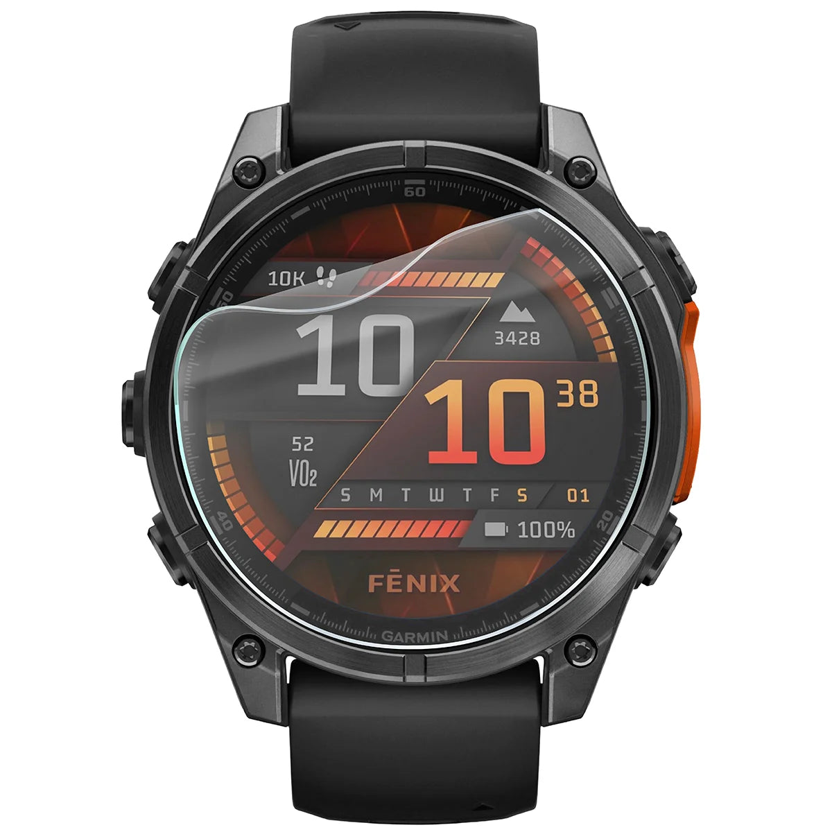 Schutzfolie für den Bildschirm für Garmin Fenix 8 AMOLED 47 mm, Bizon Watch HydroFlex, 3 Stück