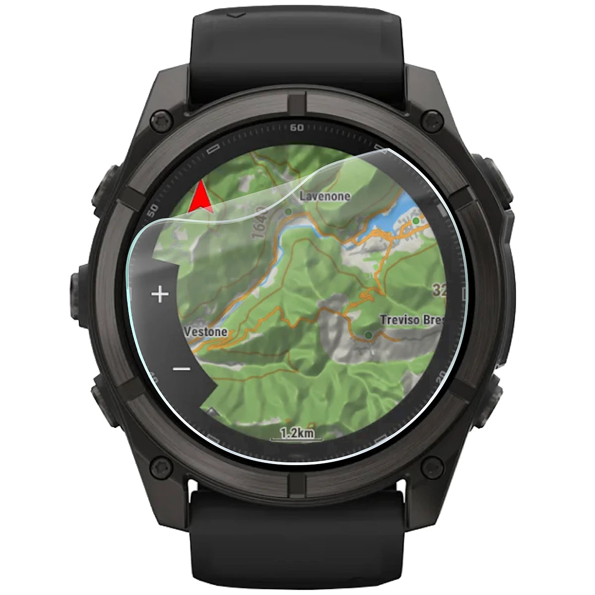 Schutzfolie für den Bildschirm für Garmin Fenix 9 (51 mm), Bizon Watch HydroFlex, 3 Stück (2/5)