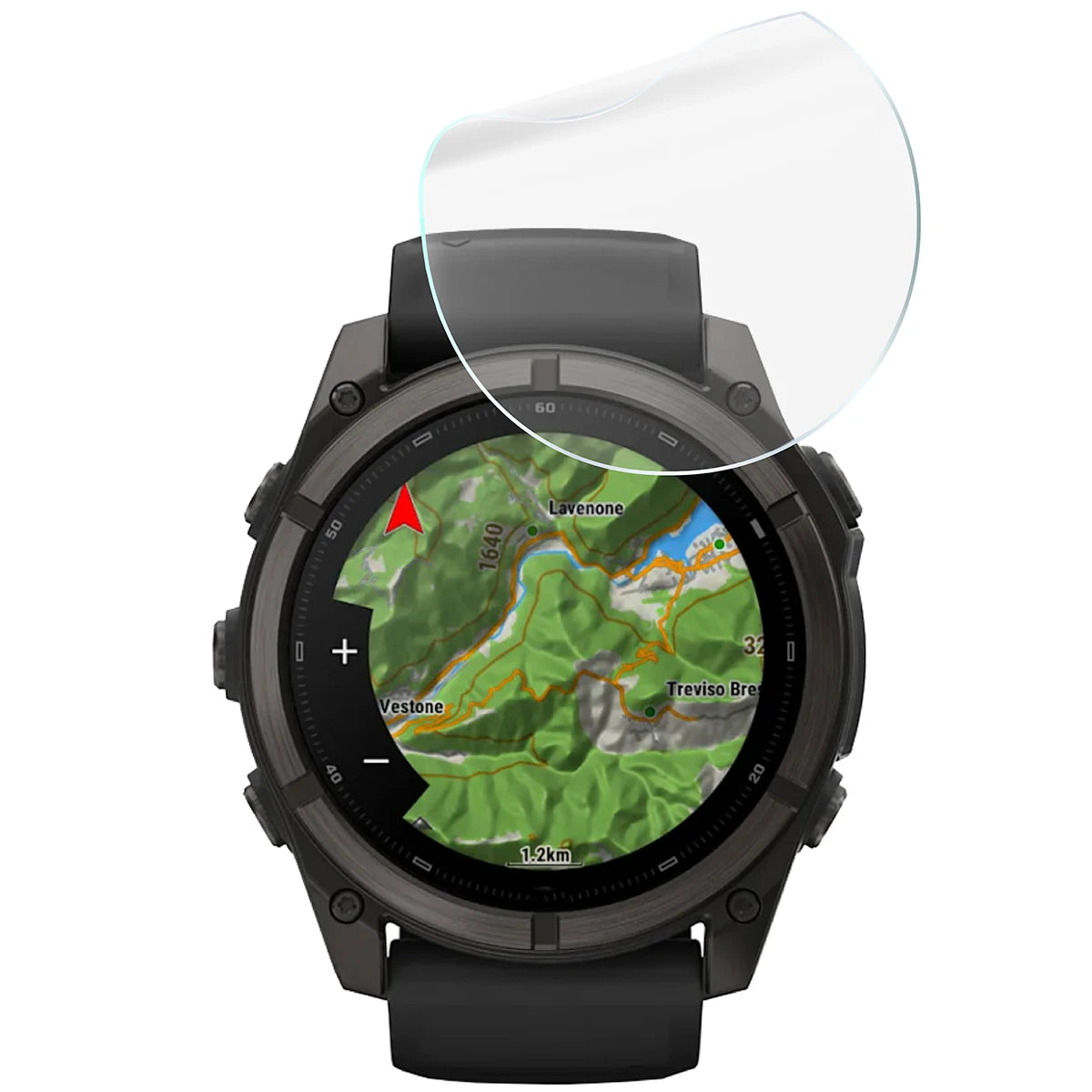 Schutzfolie für den Bildschirm für Garmin Fenix 9 (51 mm), Bizon Watch HydroFlex, 3 Stück (5/5)
