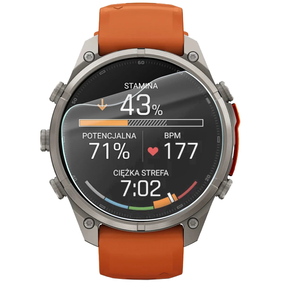 Schutzfolie für den Bildschirm für Garmin Fenix 9 Pro (47 mm), Bizon Watch HydroFlex, 3 Stück (2/5)