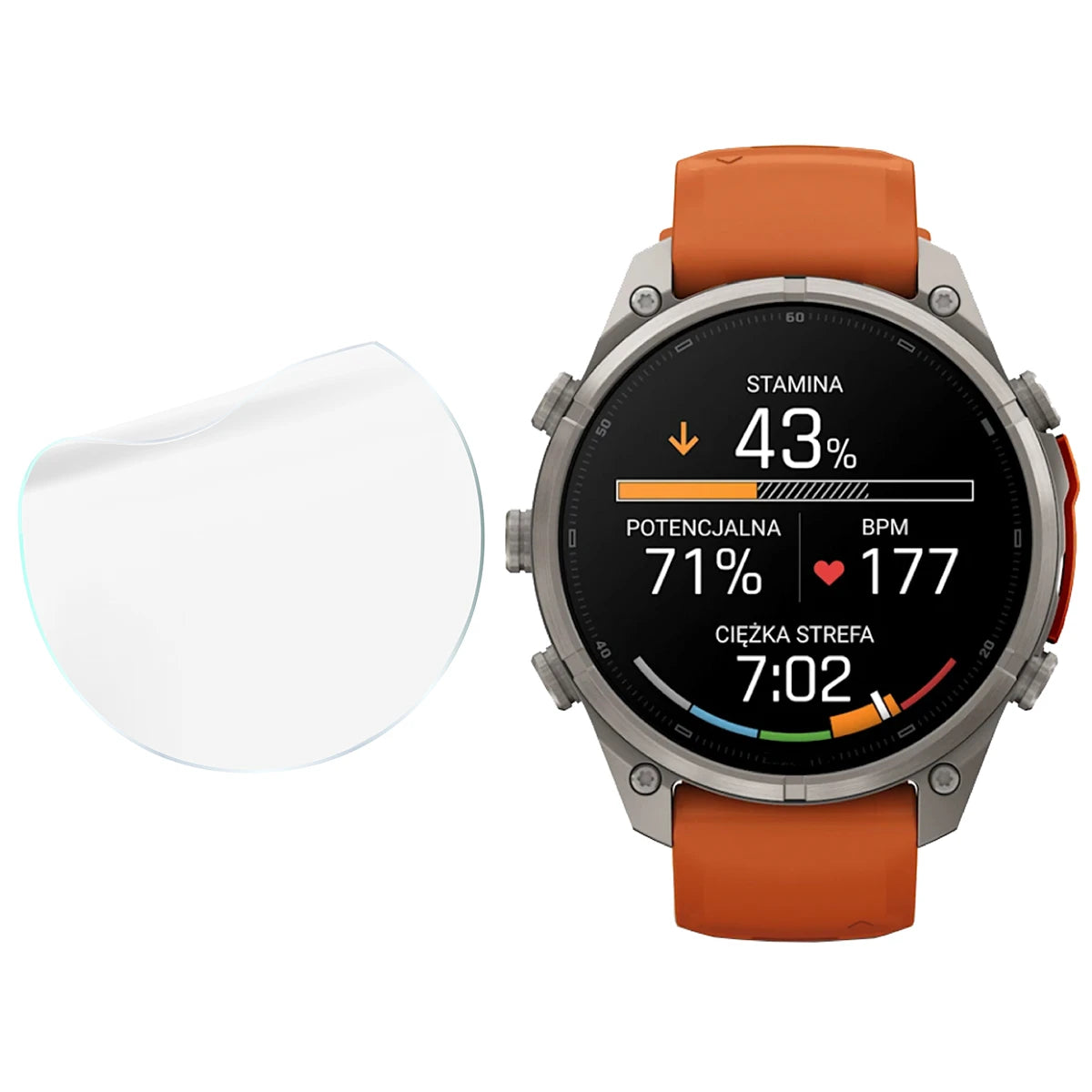 Schutzfolie für den Bildschirm für Garmin Fenix 9 Pro (47 mm), Bizon Watch HydroFlex, 3 Stück (4/5)