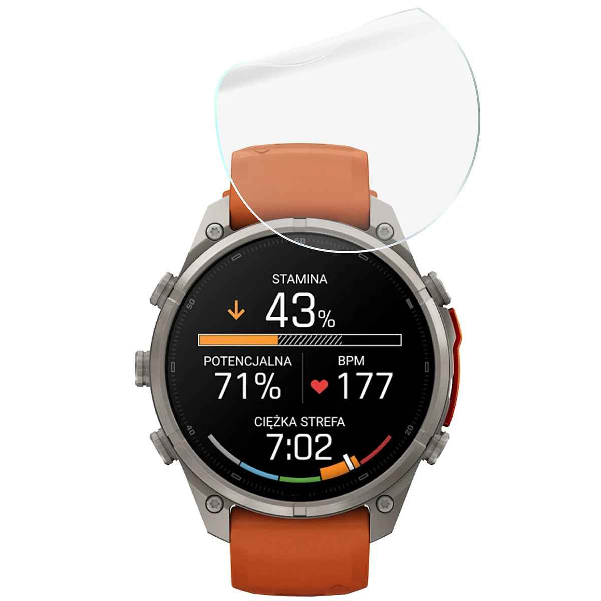 Schutzfolie für den Bildschirm für Garmin Fenix 9 Pro (47 mm), Bizon Watch HydroFlex, 3 Stück (5/5)