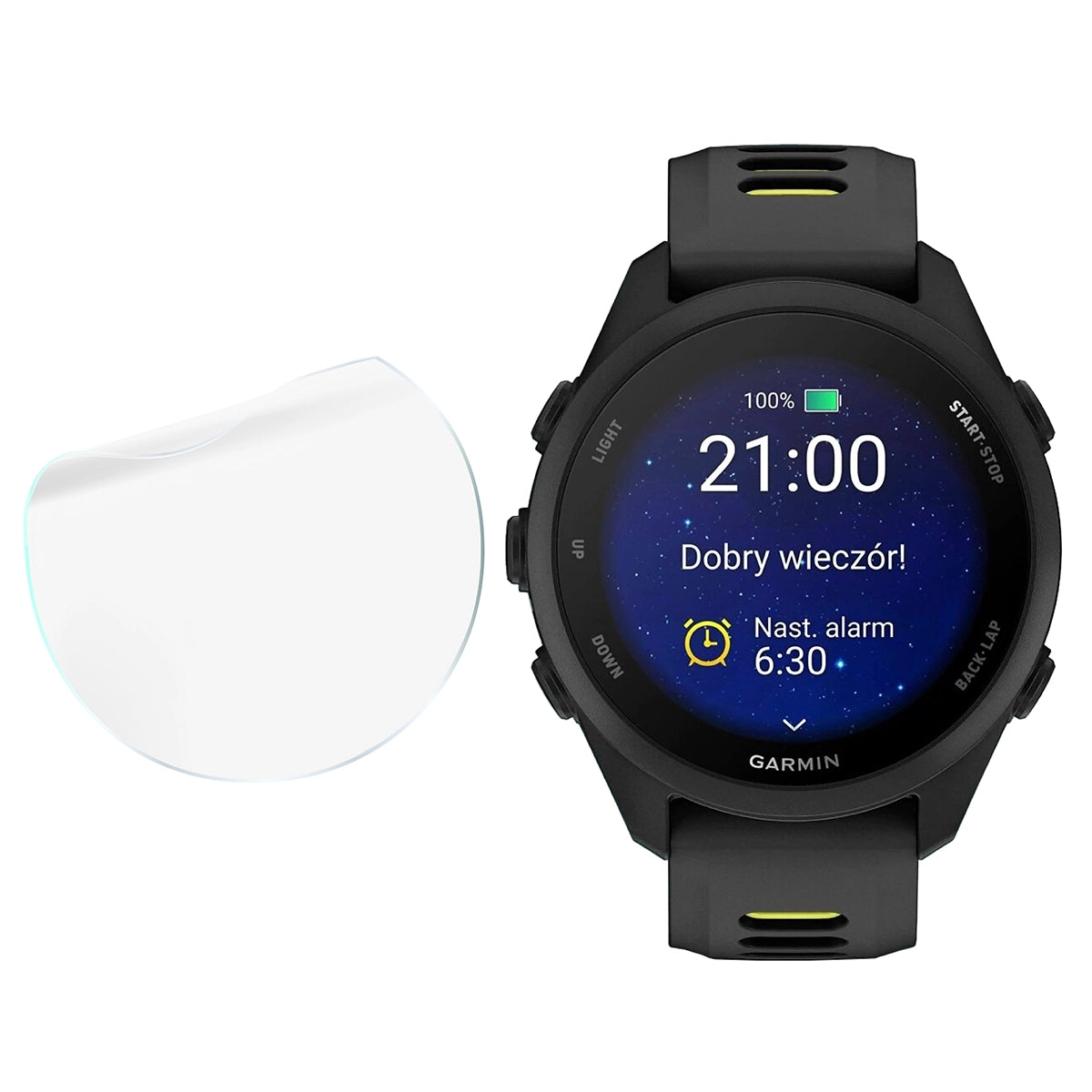 Schutzfolie für den Bildschirm für Garmin Forerunner 170, Bizon Watch HydroFlex, 3 Stück