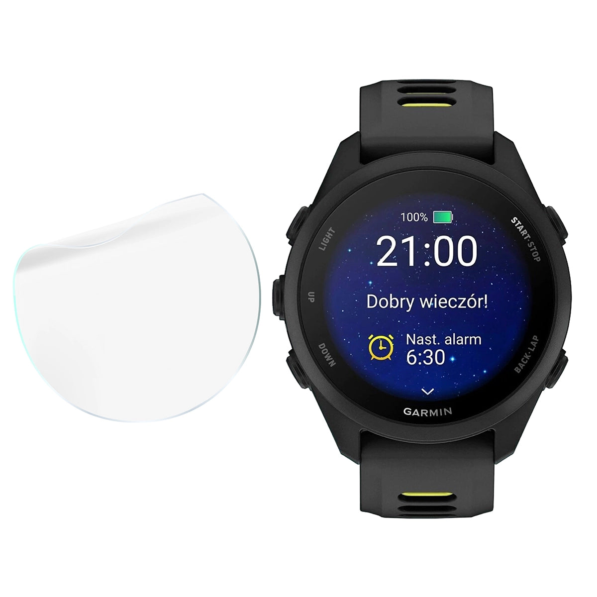Schutzfolie für den Bildschirm für Garmin Forerunner 70, Bizon Watch HydroFlex, 3 Stück