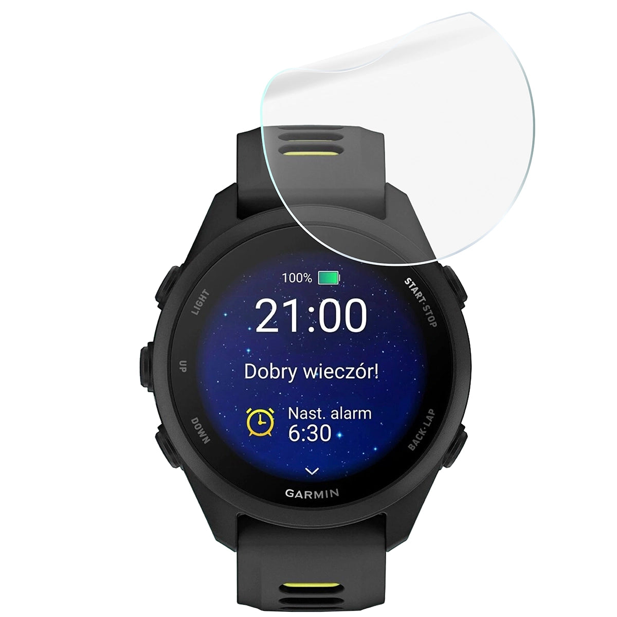Schutzfolie für den Bildschirm für Garmin Forerunner 70, Bizon Watch HydroFlex, 3 Stück