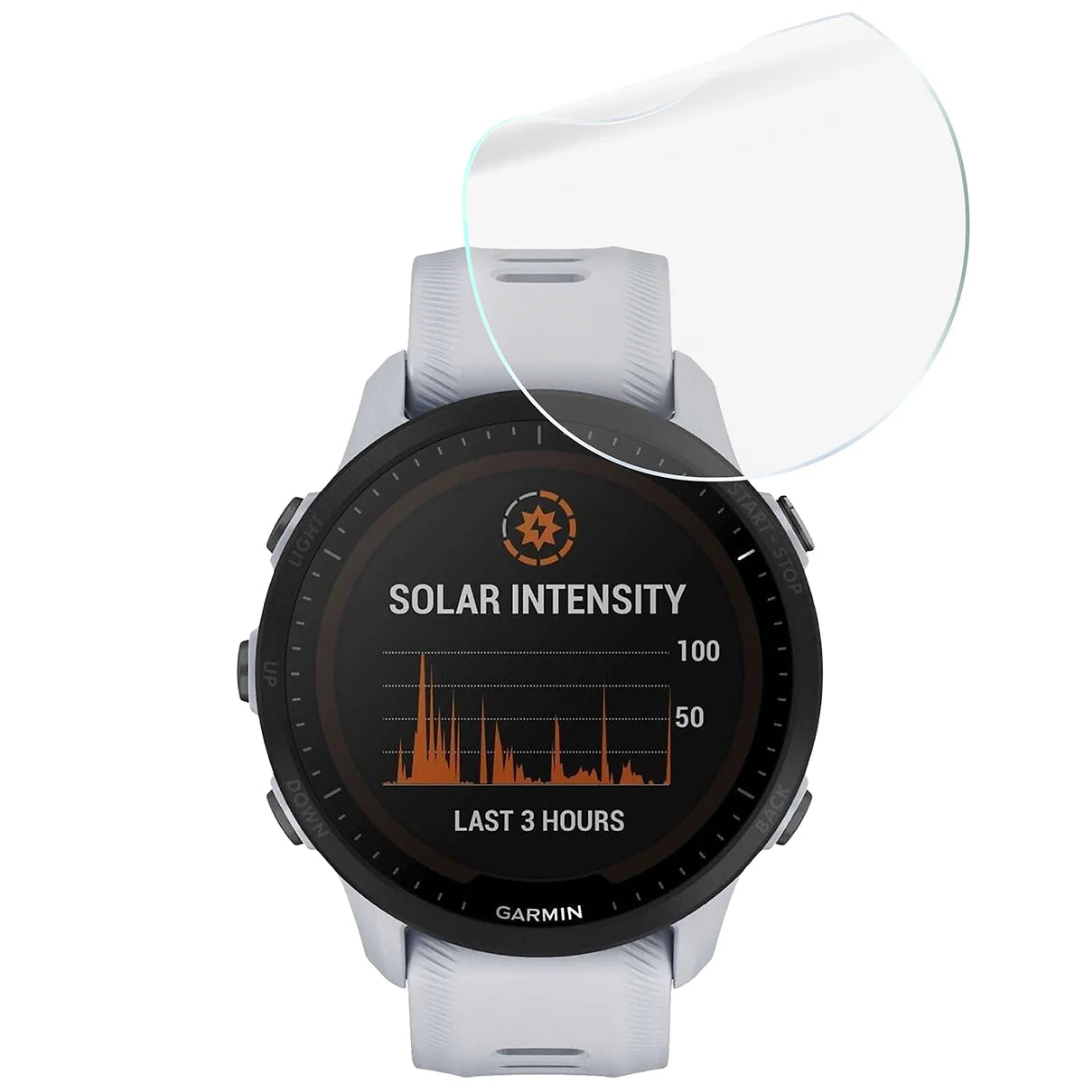 Schutzfolie für den Bildschirm für Garmin Forerunner 955, Bizon Watch HydroFlex, 3 Stück