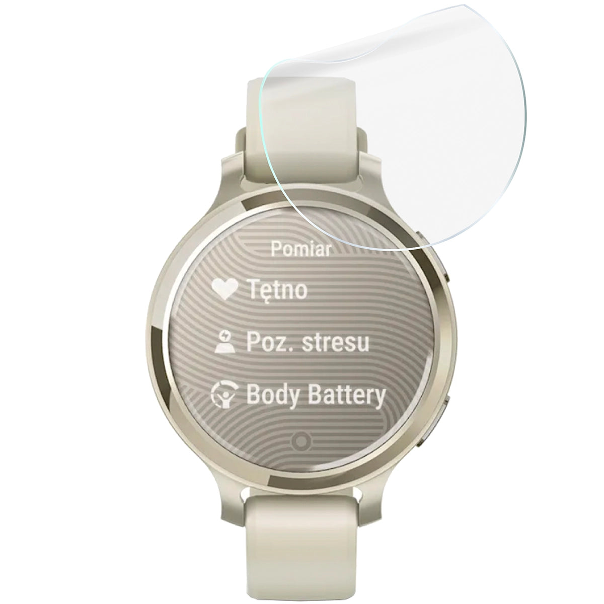 Schutzfolie für den Bildschirm für Garmin Lily 2 Active, Bizon Watch HydroFlex, 3 Stück