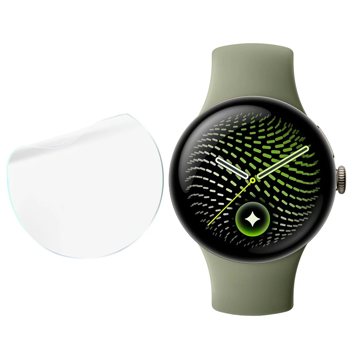 Schutzfolie für den Bildschirm für Google Pixel Watch 5 (41mm), Bizon Watch HydroFlex, 3 Stück (4/5)