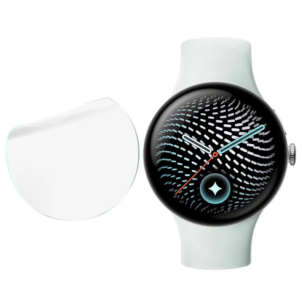 Schutzfolie für den Bildschirm für Google Pixel Watch 5 (45mm), Bizon Watch HydroFlex, 3 Stück (4/5)