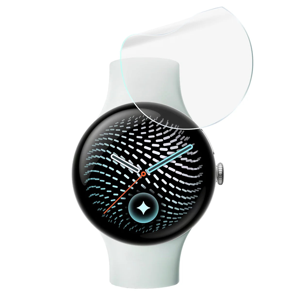 Schutzfolie für den Bildschirm für Google Pixel Watch 5 (45mm), Bizon Watch HydroFlex, 3 Stück (5/5)