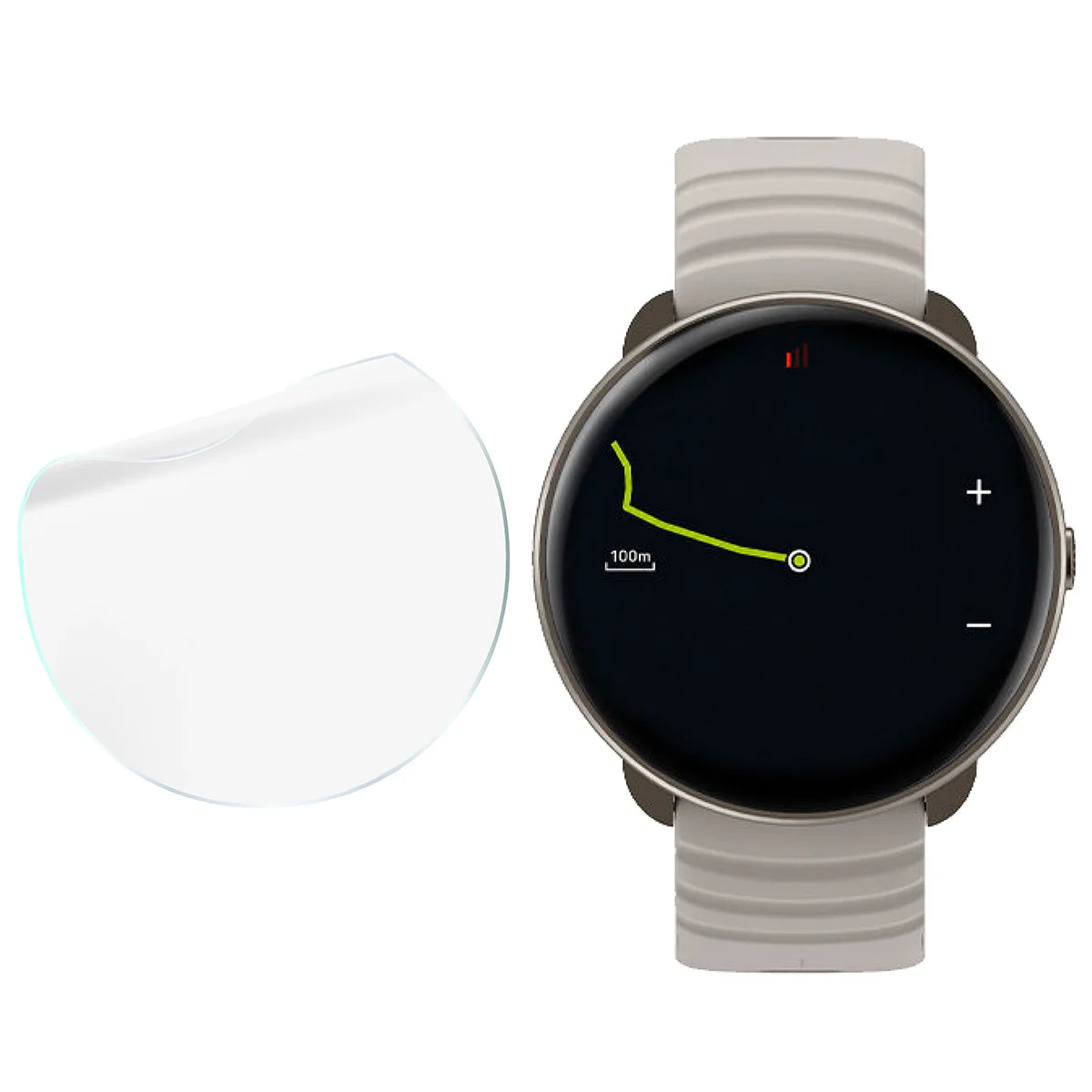 Schutzfolie für den Bildschirm für Hammer Ventus, Bizon Watch HydroFlex, 3 Stück (4/5)