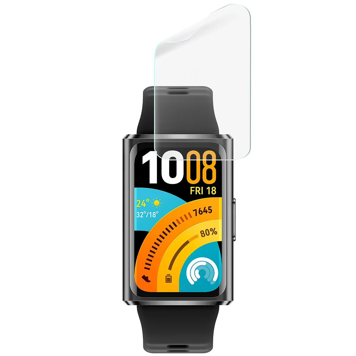 Schutzfolie für den Bildschirm für Huawei Band 11 Pro, Bizon Watch HydroFlex, 3 Stück