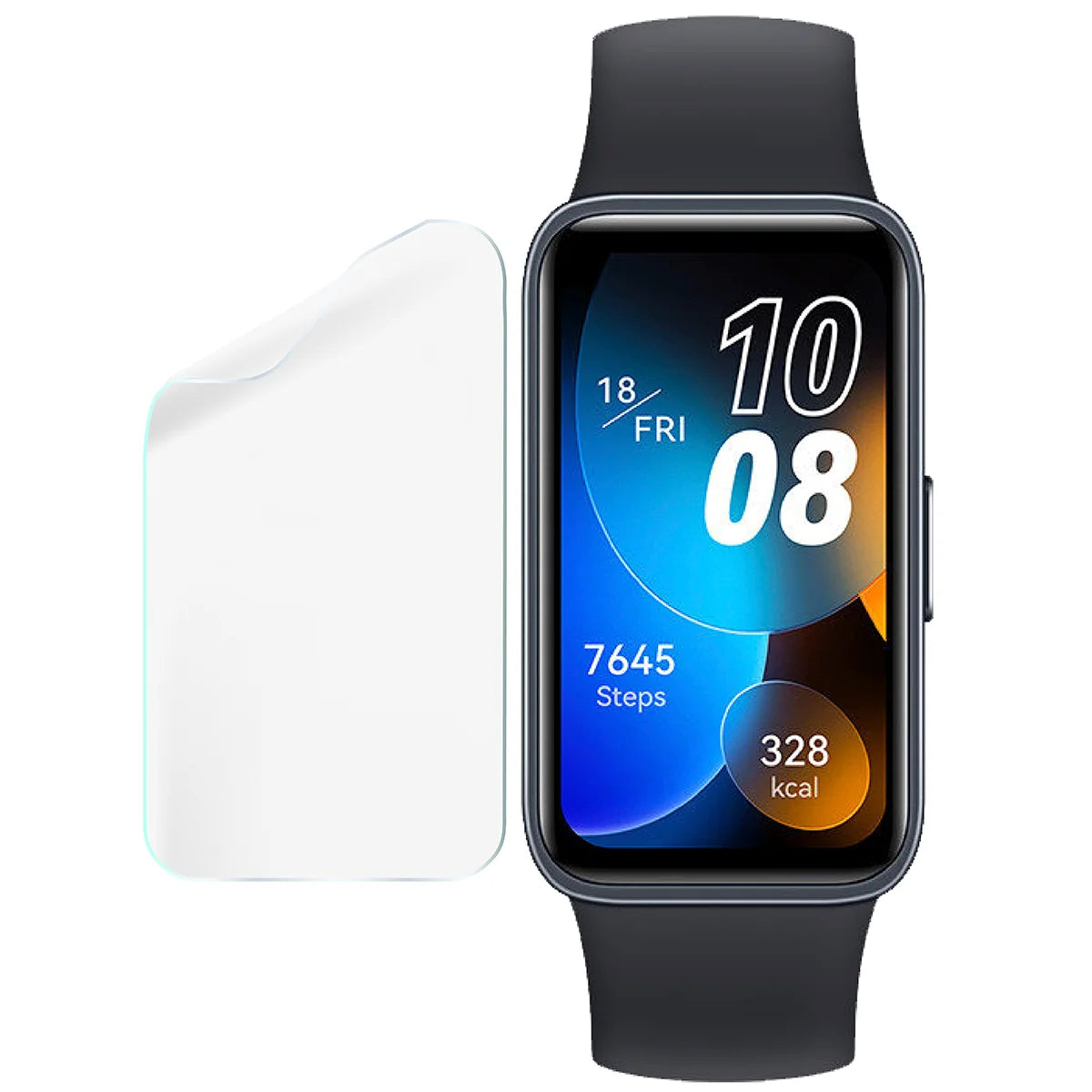 Schutzfolie für den Bildschirm für Huawei Band 8, Bizon Watch HydroFlex, 3 Stück