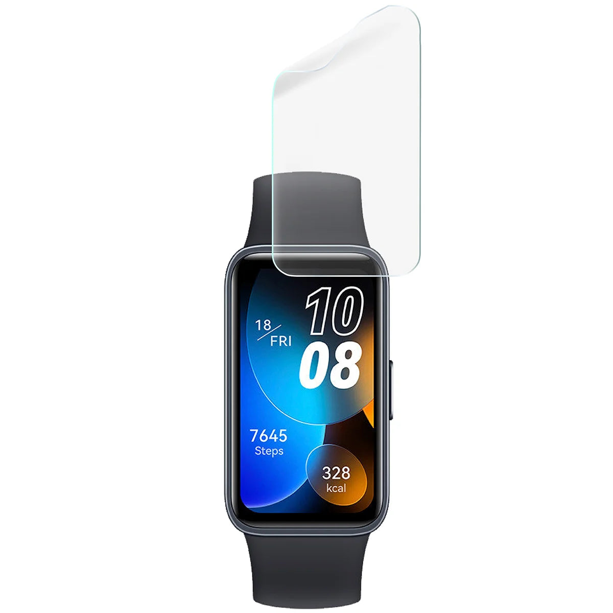 Schutzfolie für den Bildschirm für Huawei Band 8, Bizon Watch HydroFlex, 3 Stück