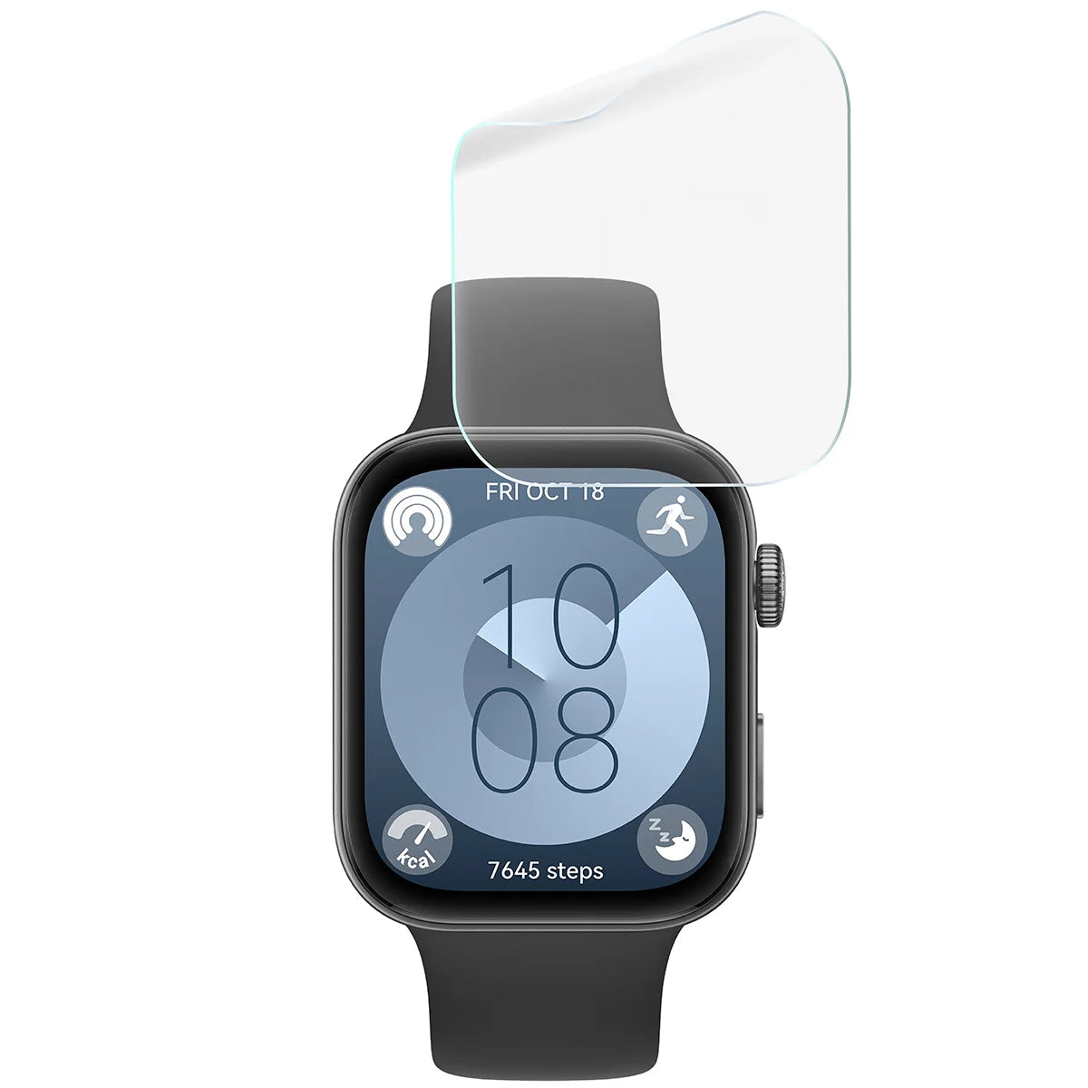 Schutzfolie für den Bildschirm für Huawei Watch Fit 3, Bizon Watch HydroFlex, 3 Stück
