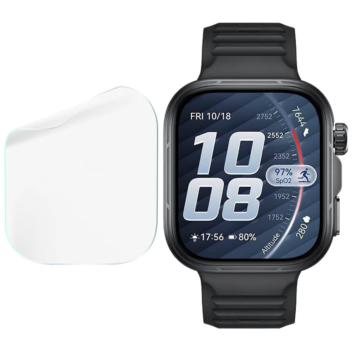 Schutzfolie für den Bildschirm für Huawei Watch Fit 5 Pro, Bizon Watch HydroFlex, 3 Stück