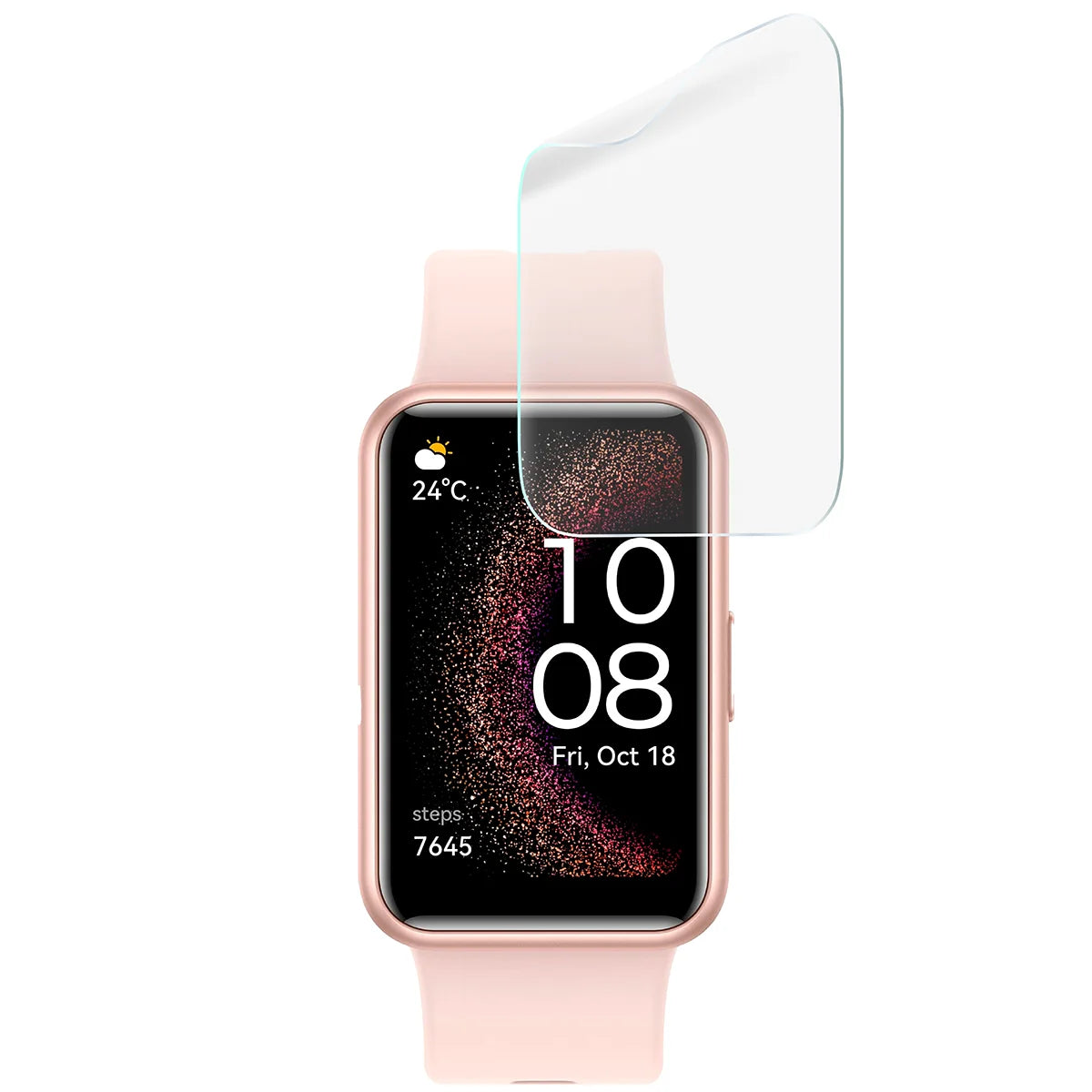 Schutzfolie für den Bildschirm für Huawei Watch Fit SE, Bizon Watch HydroFlex, 3 Stück (5/5)