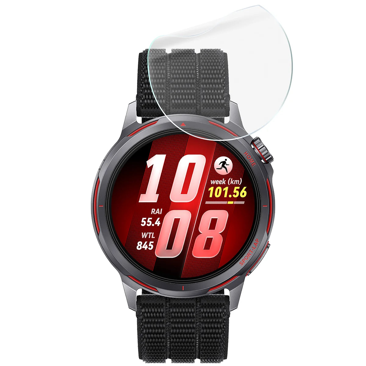 Schutzfolie für den Bildschirm für Huawei Watch GT Runner 2, Bizon Watch HydroFlex, 3 Stück