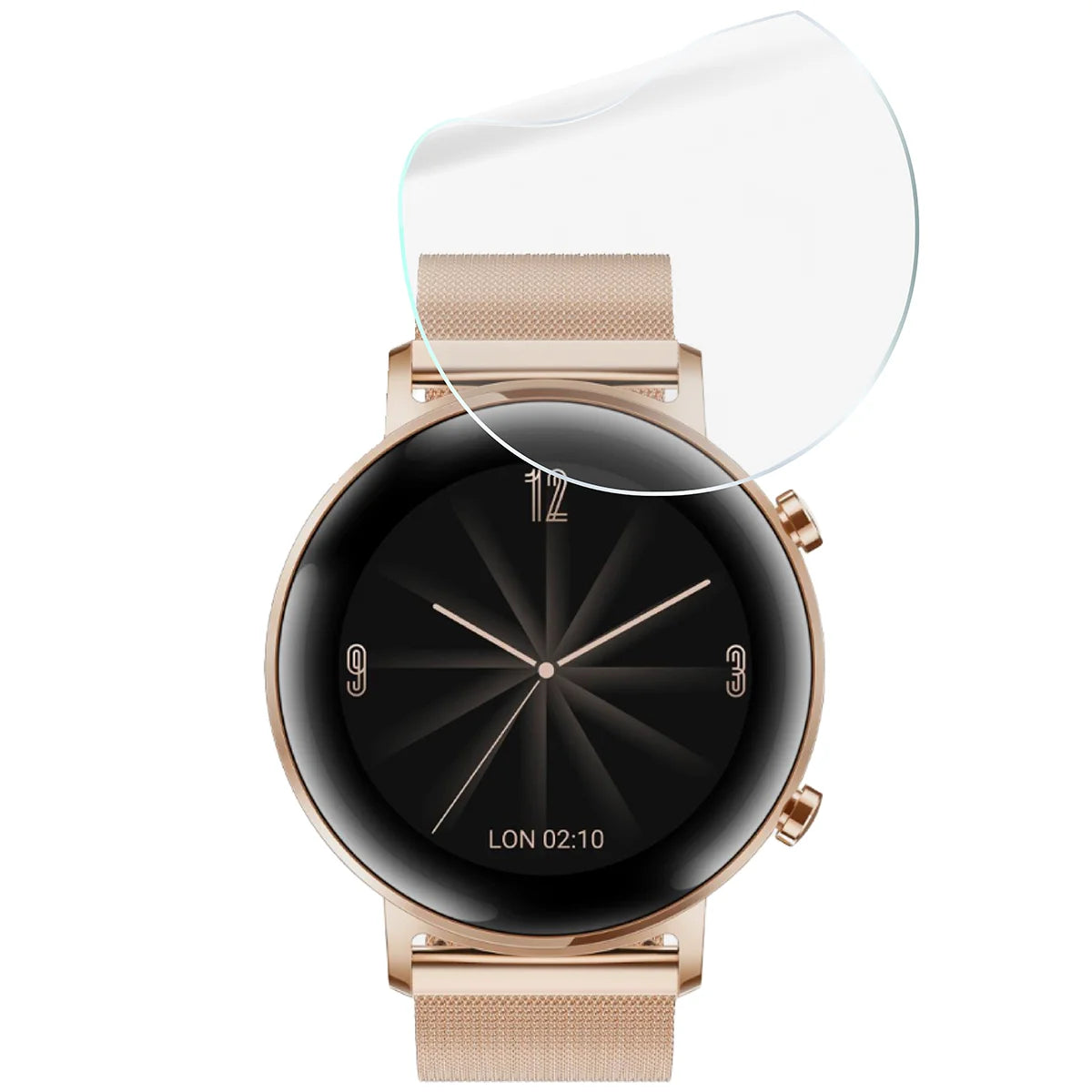 Schutzfolie für den Bildschirm für Huawei Watch GT 2 42 mm, Bizon Watch HydroFlex, 3 Stück