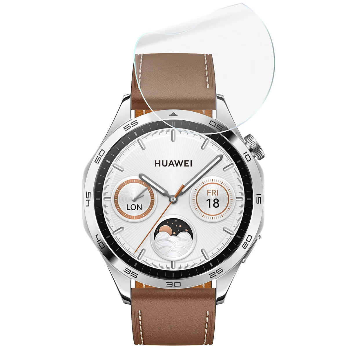 Schutzfolie für den Bildschirm für Huawei Watch GT 4 46 mm, Bizon Watch HydroFlex, 3 Stück
