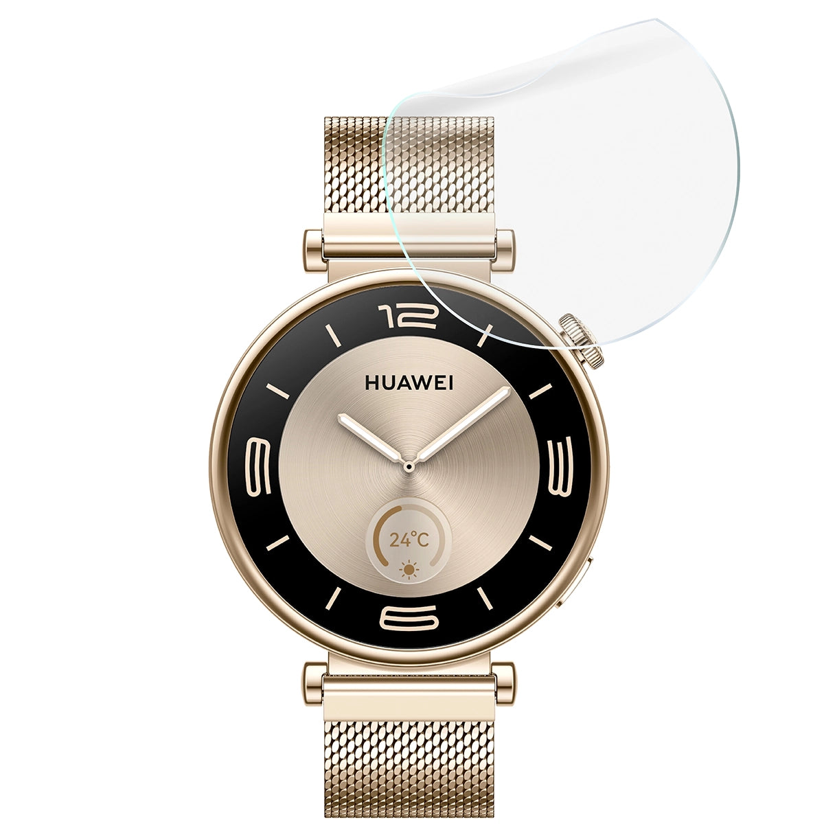 Schutzfolie für den Bildschirm für Huawei Watch GT 4 41 mm Elegant, Bizon Watch HydroFlex, 3 Stück