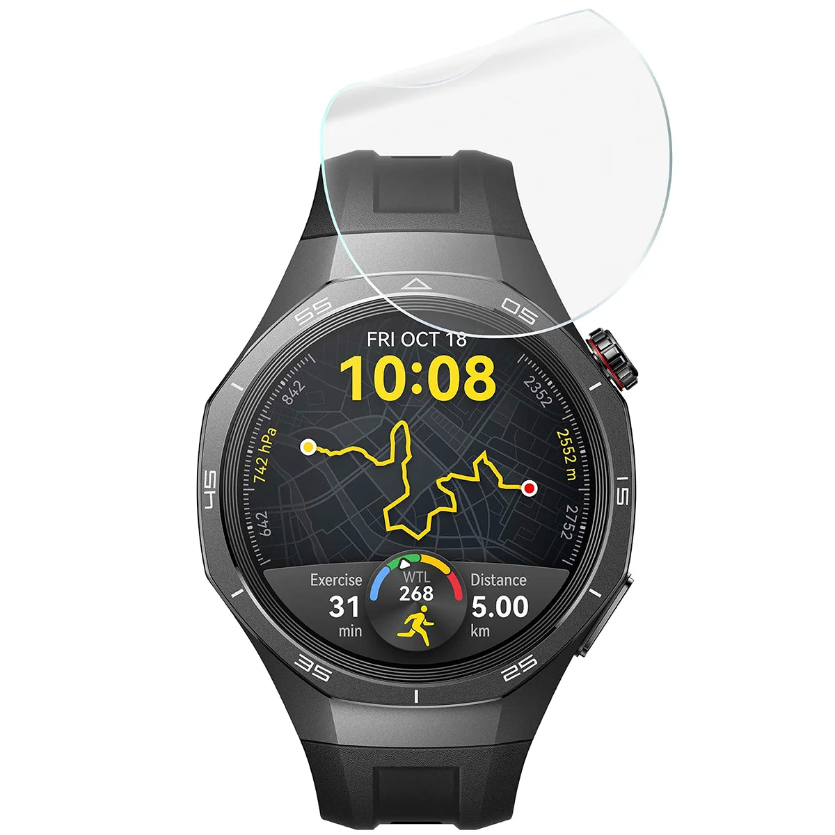 Schutzfolie für den Bildschirm für Huawei Watch GT 5 Pro 46 mm, Bizon Watch HydroFlex, 3 Stück