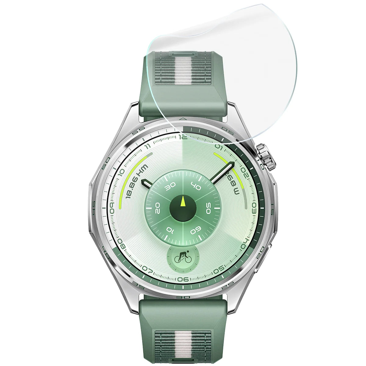 Schutzfolie für den Bildschirm für Huawei Watch GT6 46 mm, Bizon Watch HydroFlex, 3 Stück
