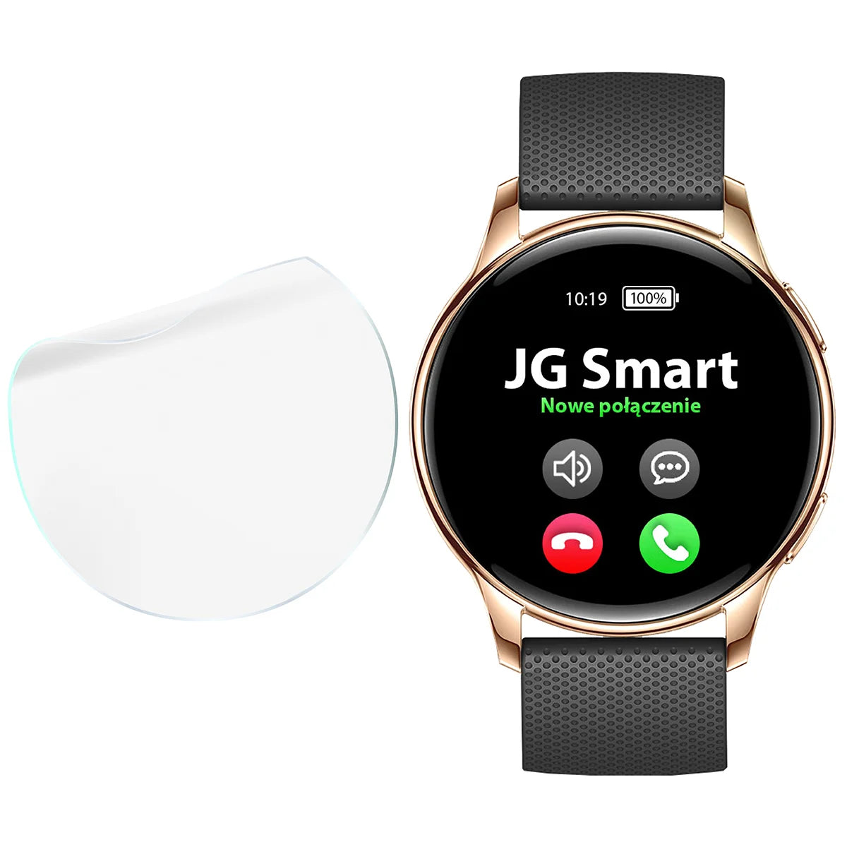 Schutzfolie für den Bildschirm für JG Smart V11 / Y11, Bizon Watch HydroFlex, 3 Stück