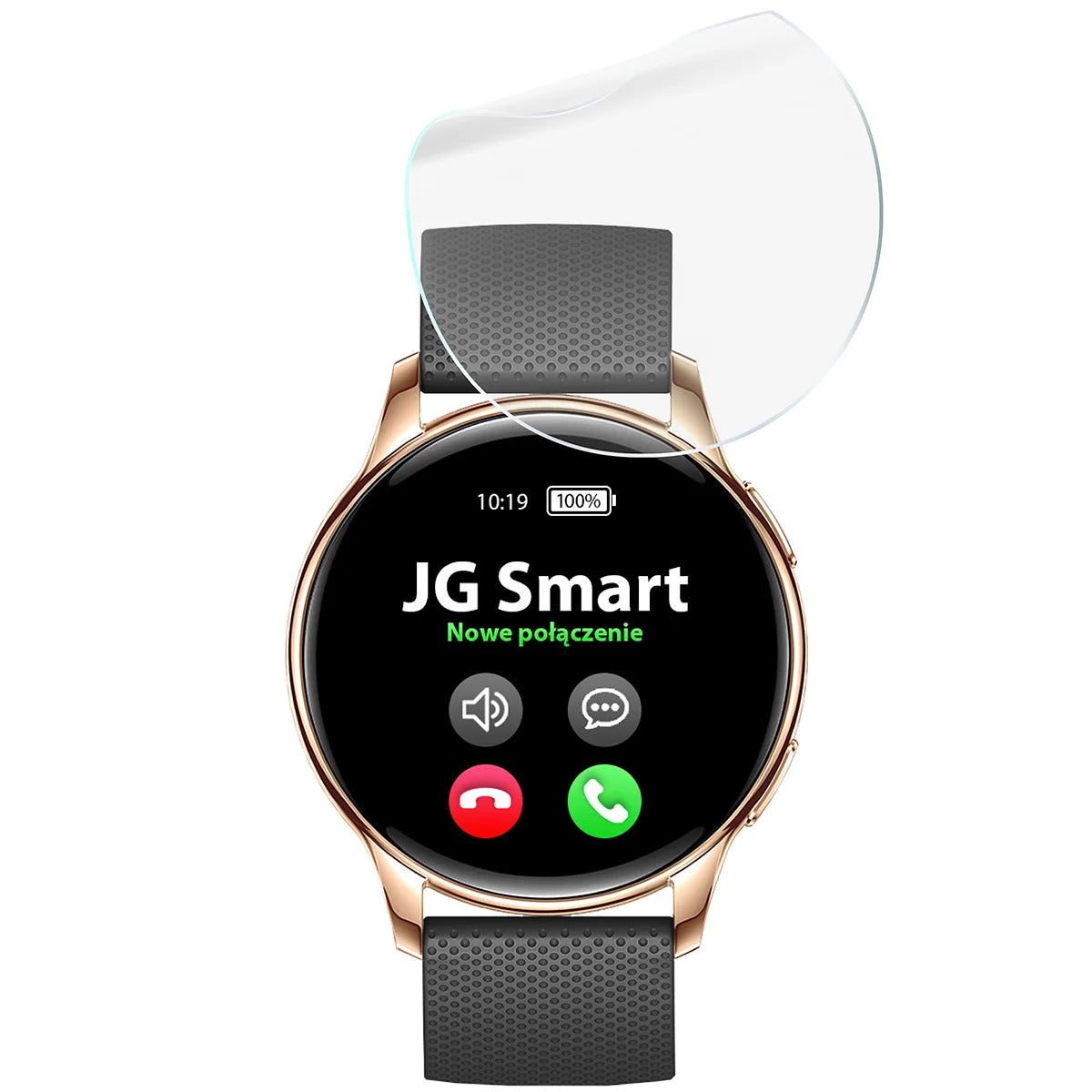 Schutzfolie für den Bildschirm für JG Smart V11 / Y11, Bizon Watch HydroFlex, 3 Stück