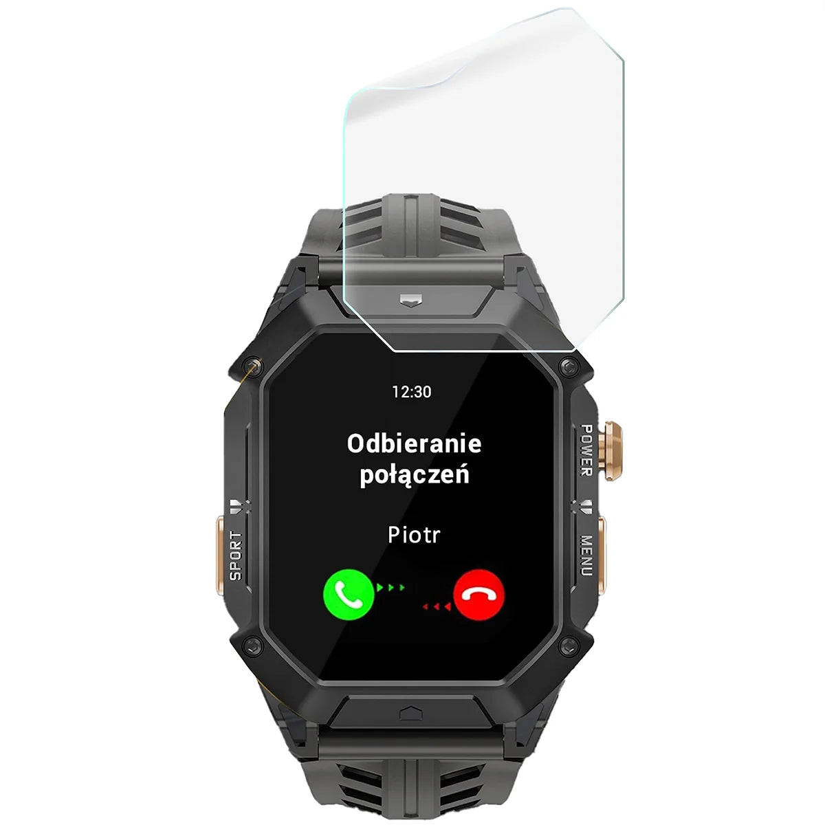 Schutzfolie für den Bildschirm für JG Smart JGS-X1, Bizon Watch HydroFlex, 3 Stück