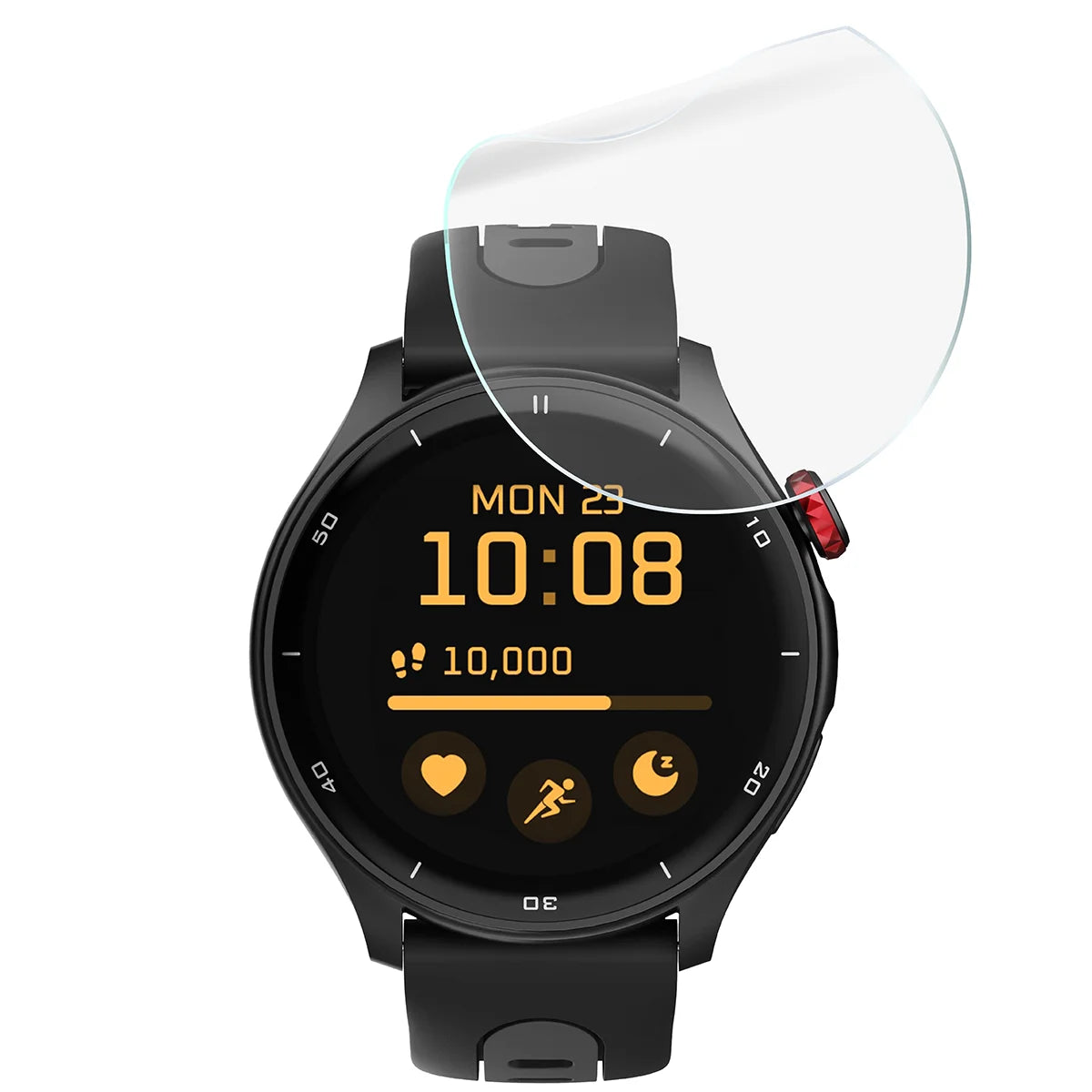 Schutzfolie für den Bildschirm für myPhone Watch Adventure, Bizon Watch HydroFlex, 3 Stück (5/5)