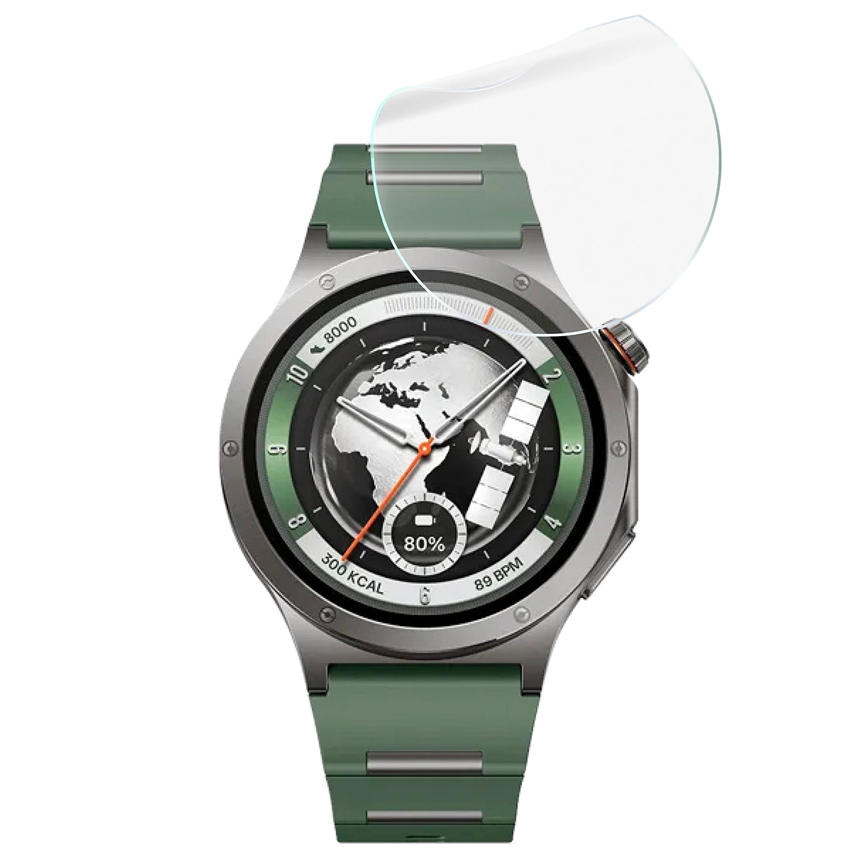 Schutzfolie für den Bildschirm für OnePlus Watch 4, Bizon Watch HydroFlex, 3 Stück