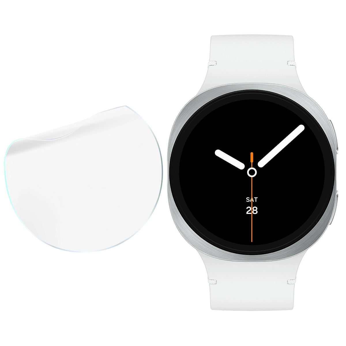 Schutzfolie für den Bildschirm für Galaxy Watch 8 / 7 / FE / 6 / 5 / 4 40 mm, Bizon Watch HydroFlex, 3 Stück