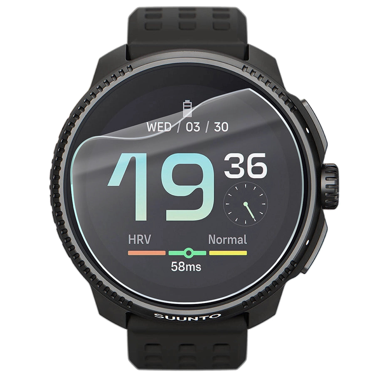 Schutzfolie für den Bildschirm für Suunto Race, Bizon Watch HydroFlex, 3 Stück