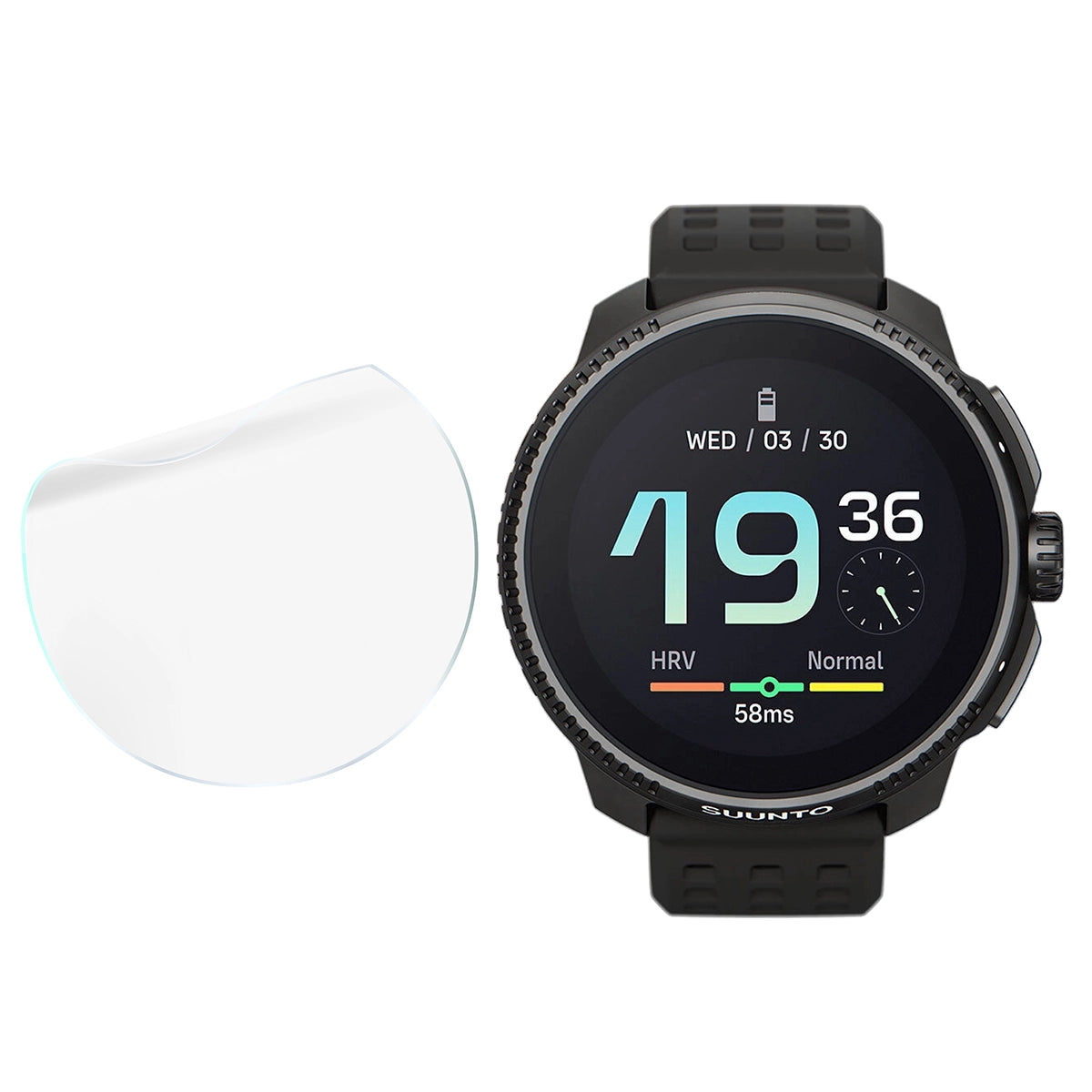 Schutzfolie für den Bildschirm für Suunto Race, Bizon Watch HydroFlex, 3 Stück