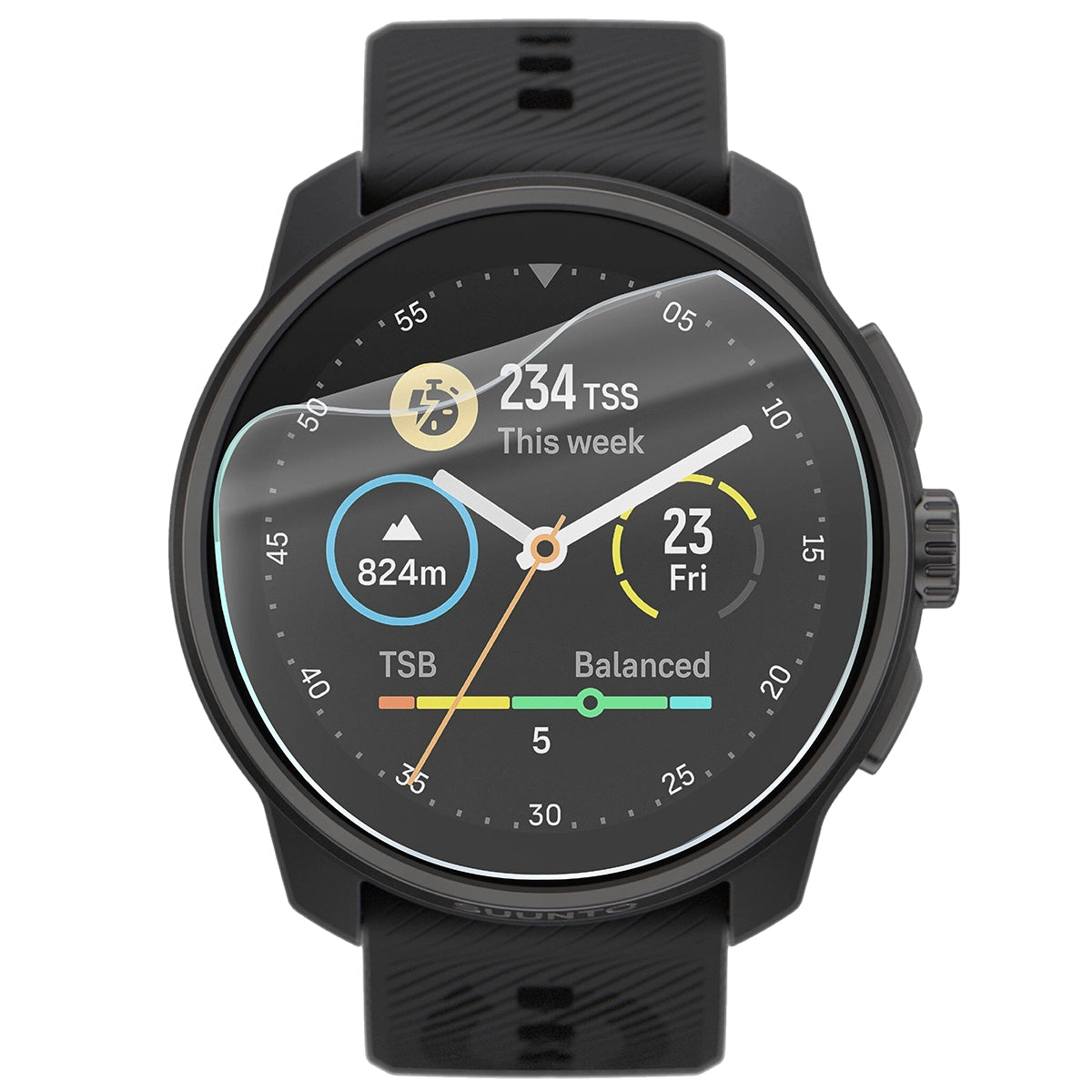 Schutzfolie für den Bildschirm für Suunto Race S, Bizon Watch HydroFlex, 3 Stück