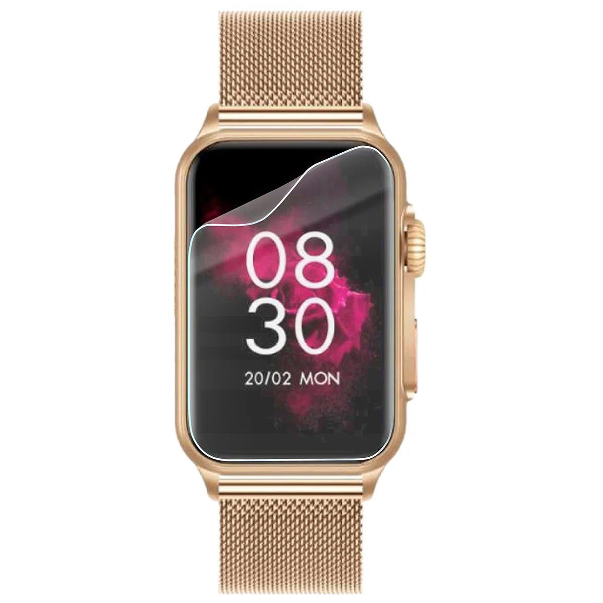 Schutzfolie für den Bildschirm für Vess GE-50, Bizon Watch HydroFlex, 3 Stück (2/5)