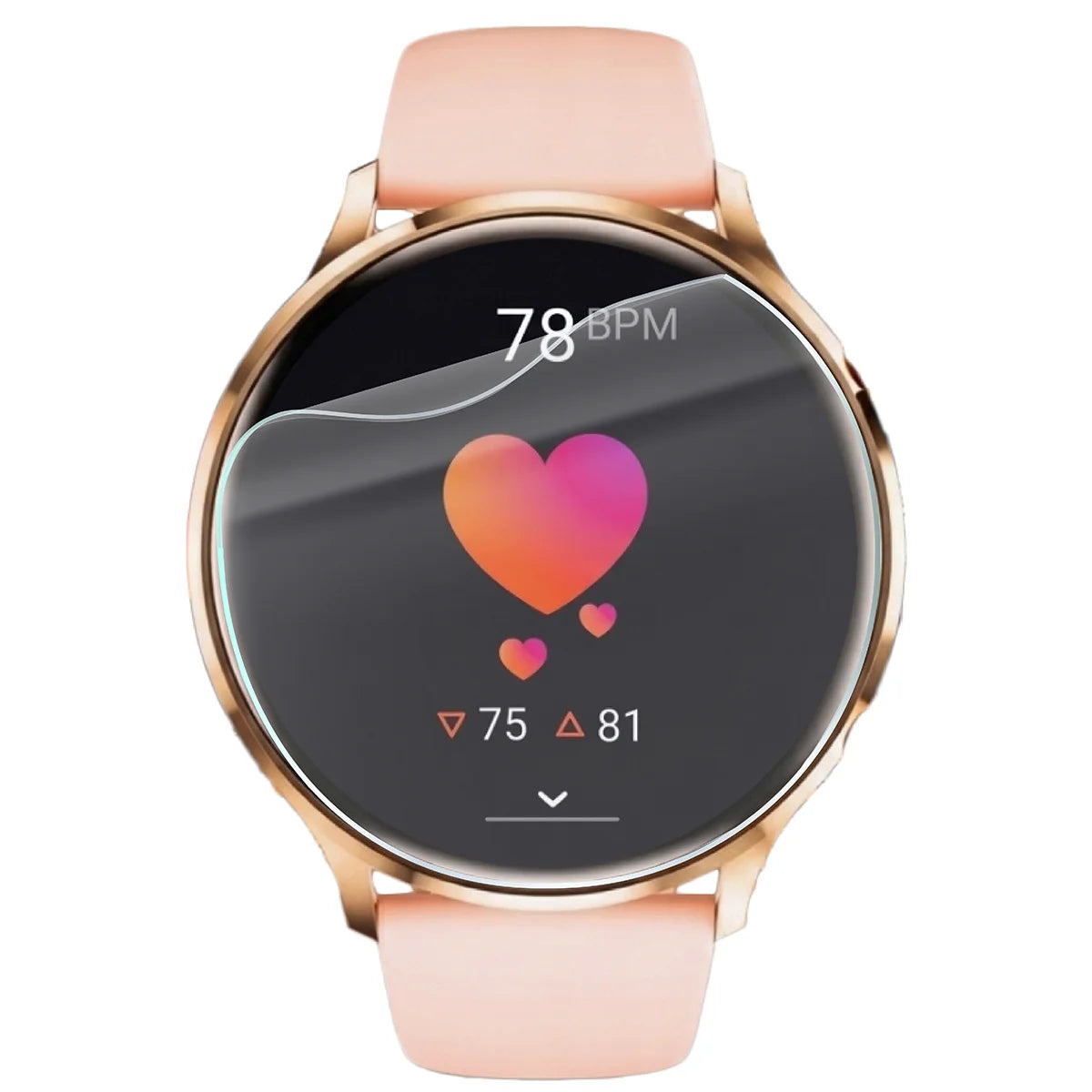 Schutzfolie für den Bildschirm für Vess Q40S, Bizon Watch HydroFlex, 3 Stück (2/5)
