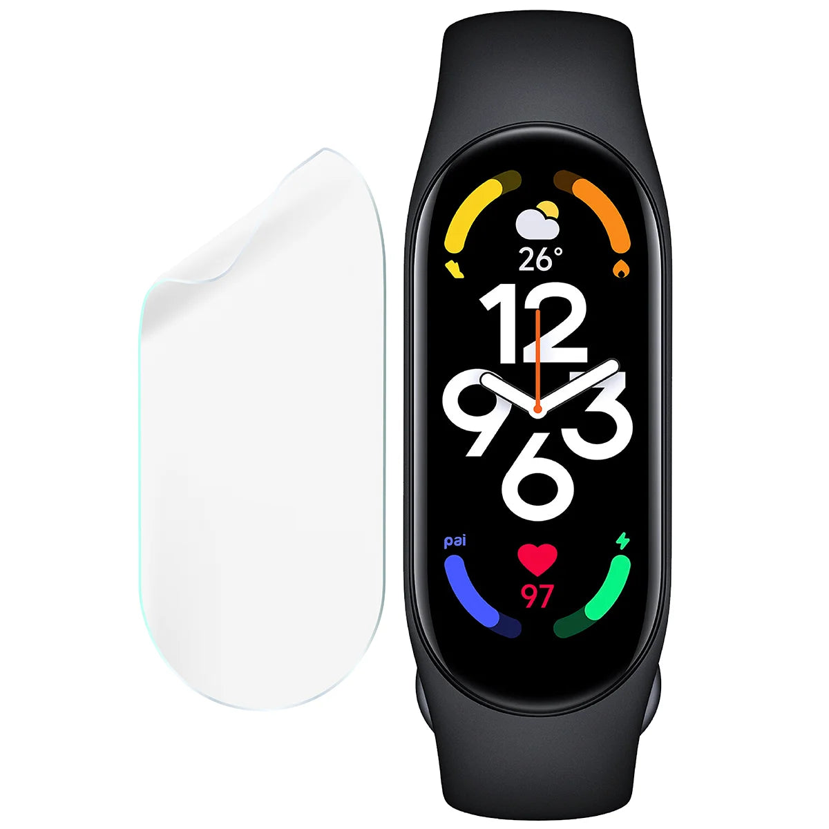 Schutzfolie für den Bildschirm für Xiaomi Mi Band 7, Bizon Watch HydroFlex, 3 Stück