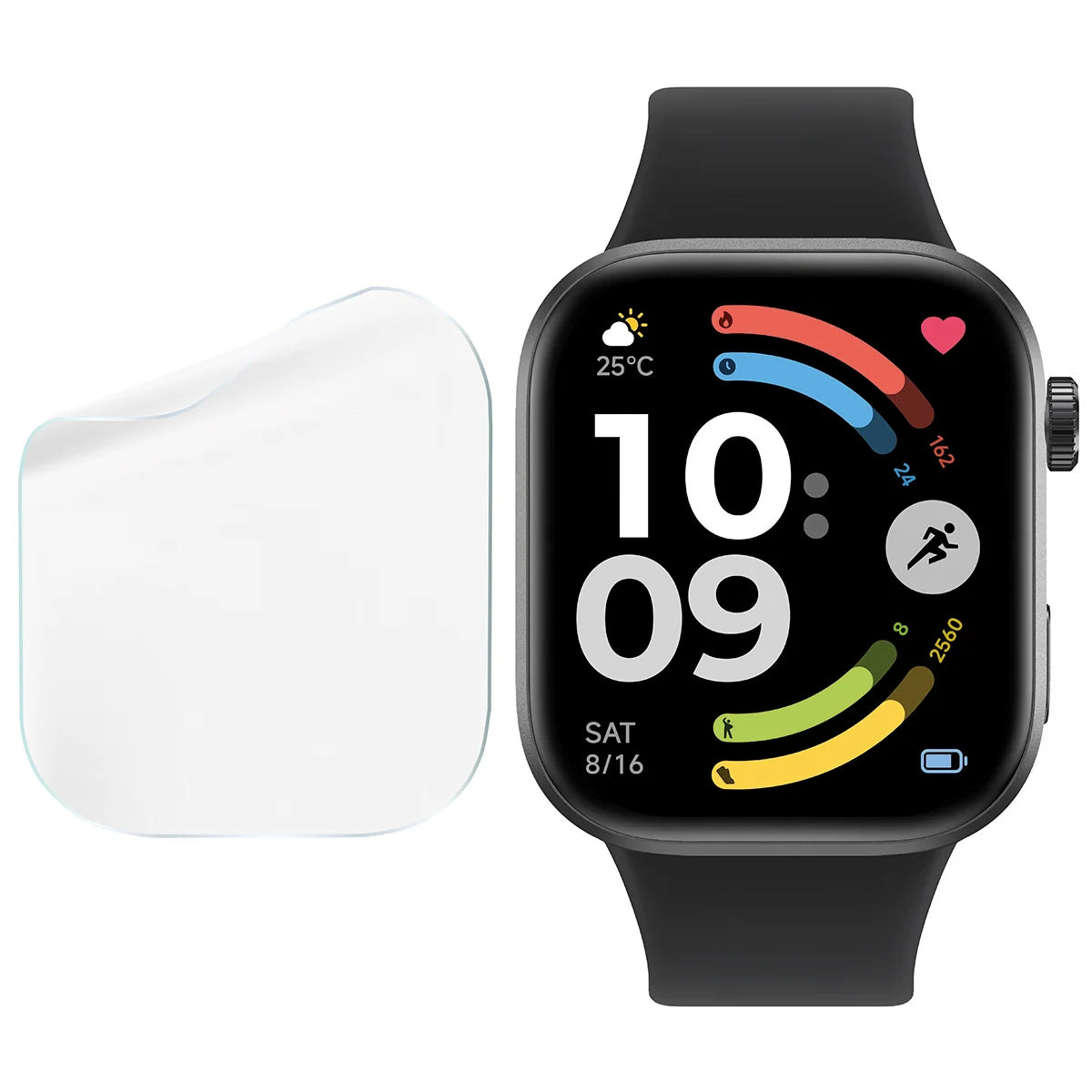 Schutzfolie für den Bildschirm für Xiaomi Redmi Watch 6, Bizon Watch HydroFlex, 3 Stück