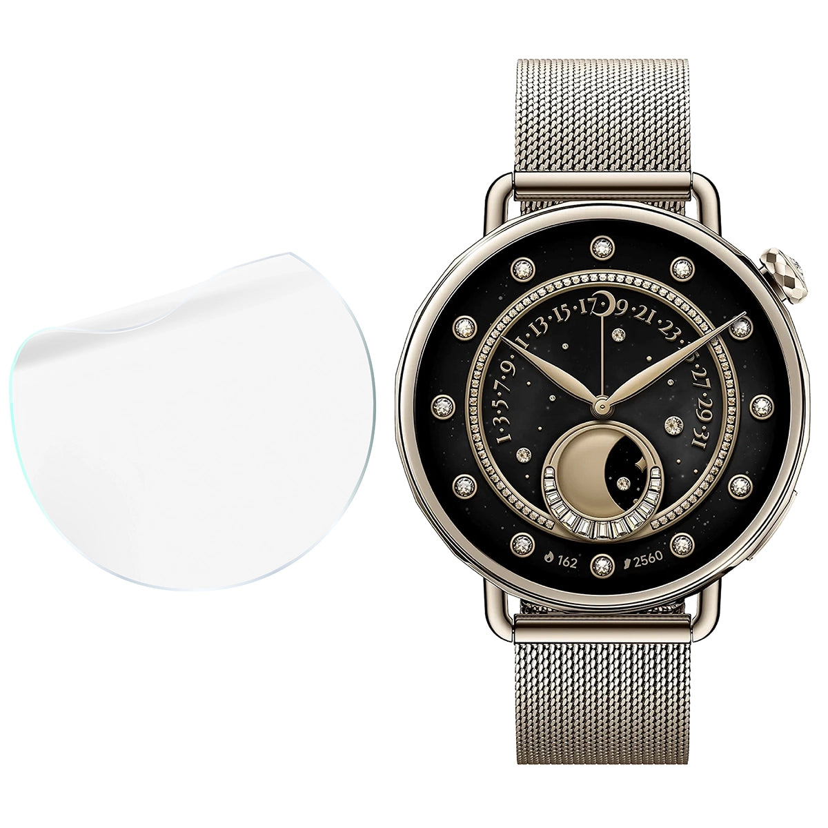 Schutzfolie für den Bildschirm für Xiaomi Watch S4 41mm, Bizon Watch HydroFlex, 3 Stück (4/5)
