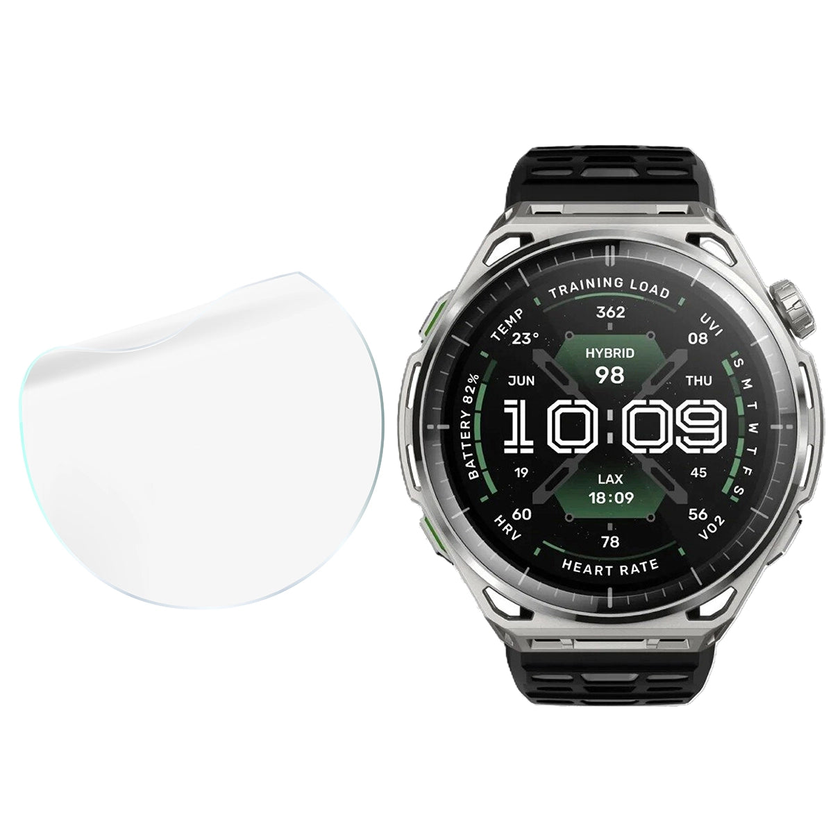 Schutzfolie für den Bildschirm für Amazfit Balance 3, Bizon Watch HydroFlex, 6 Stück (4/5)