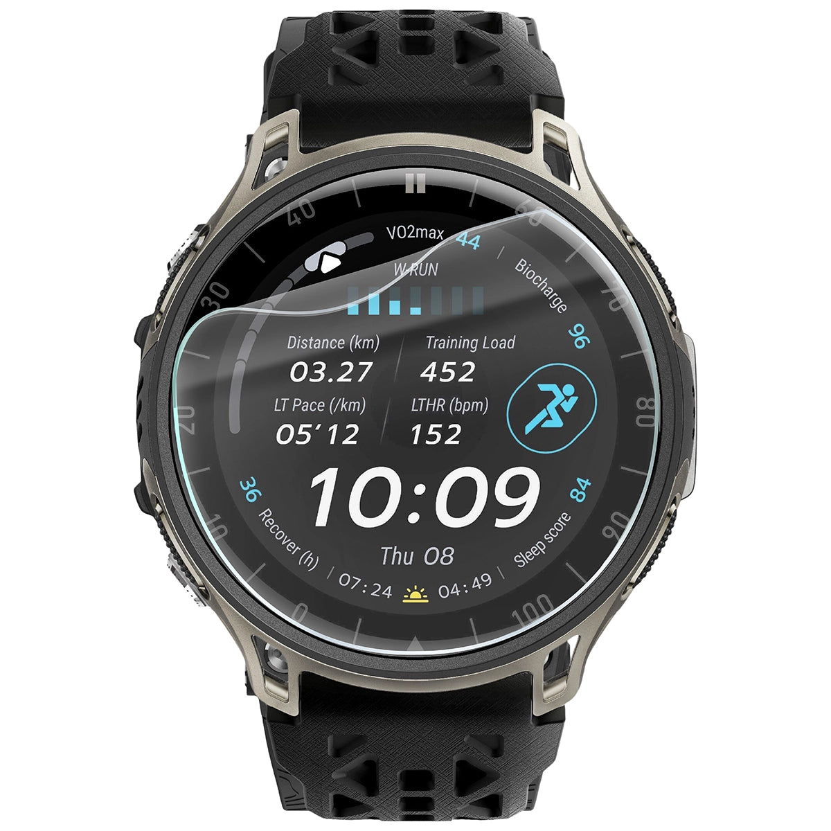 Schutzfolie für den Bildschirm für Amazfit Cheetah 2 Ultra, Bizon Watch HydroFlex, 6 Stück