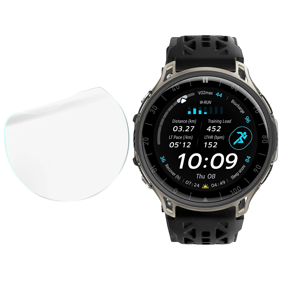 Schutzfolie für den Bildschirm für Amazfit Cheetah 2 Ultra, Bizon Watch HydroFlex, 6 Stück