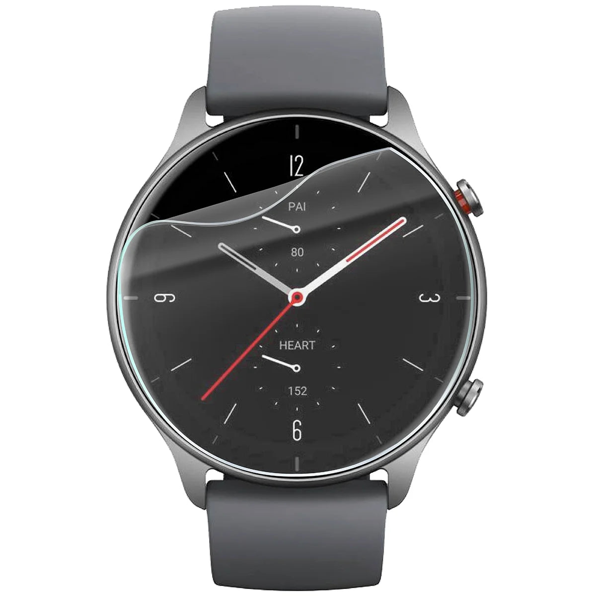 Schutzfolie für den Bildschirm für Amazfit GTR 2E, Bizon Watch HydroFlex, 6 Stück