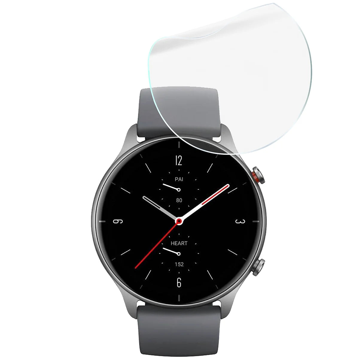 Schutzfolie für den Bildschirm für Amazfit GTR 2E, Bizon Watch HydroFlex, 6 Stück
