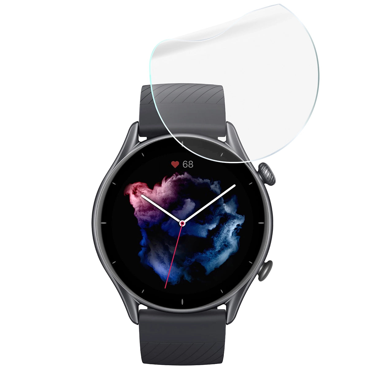 Schutzfolie für den Bildschirm für Amazfit GTR 3, Bizon Watch HydroFlex, 6 Stück