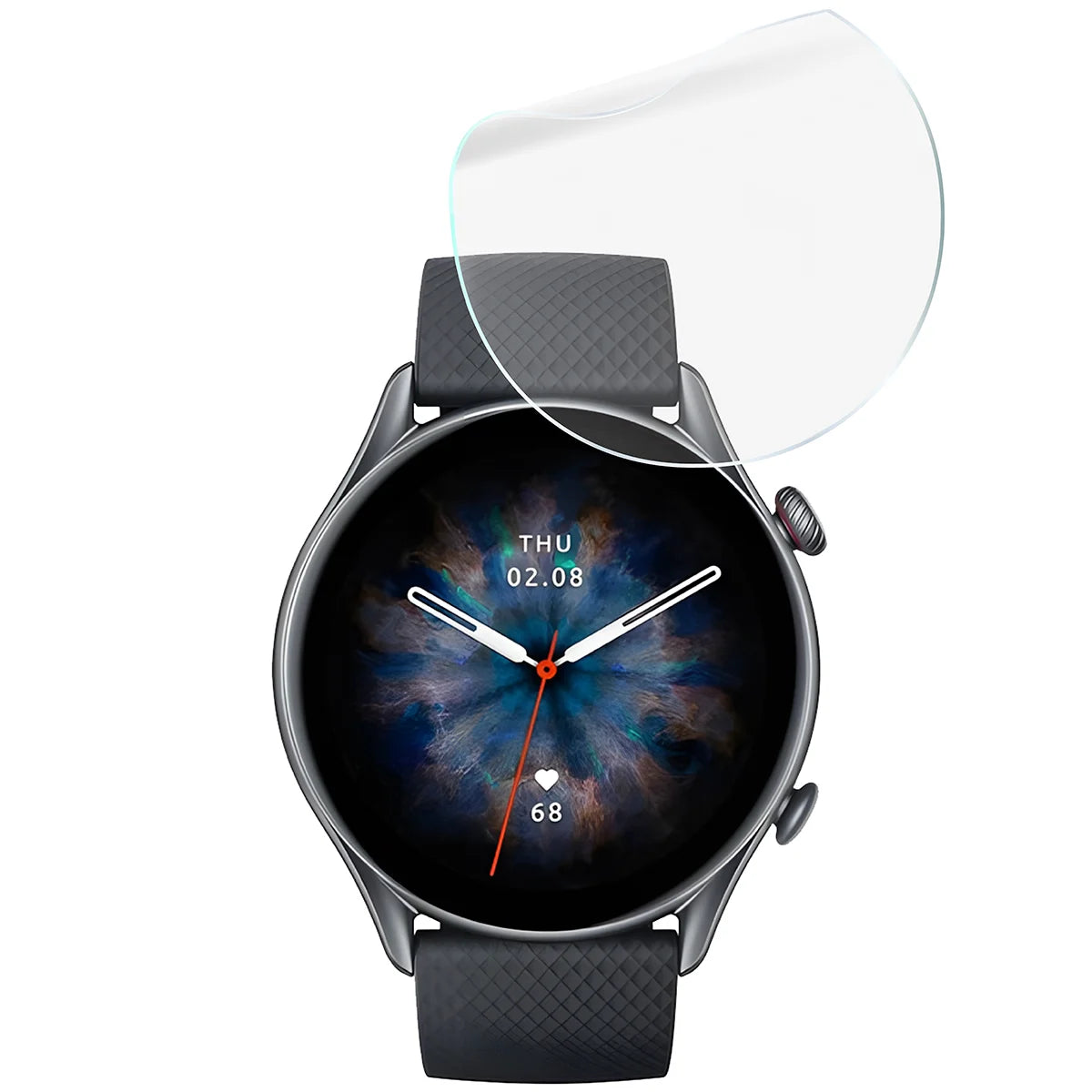 Schutzfolie für den Bildschirm für Amazfit GTR 3 Pro, Bizon Watch HydroFlex, 6 Stück