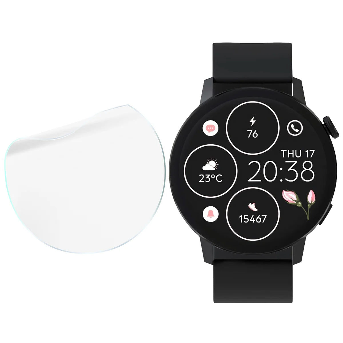 Schutzfolie für den Bildschirm für Forever Forevive 4, Bizon Watch HydroFlex, 6 Stück