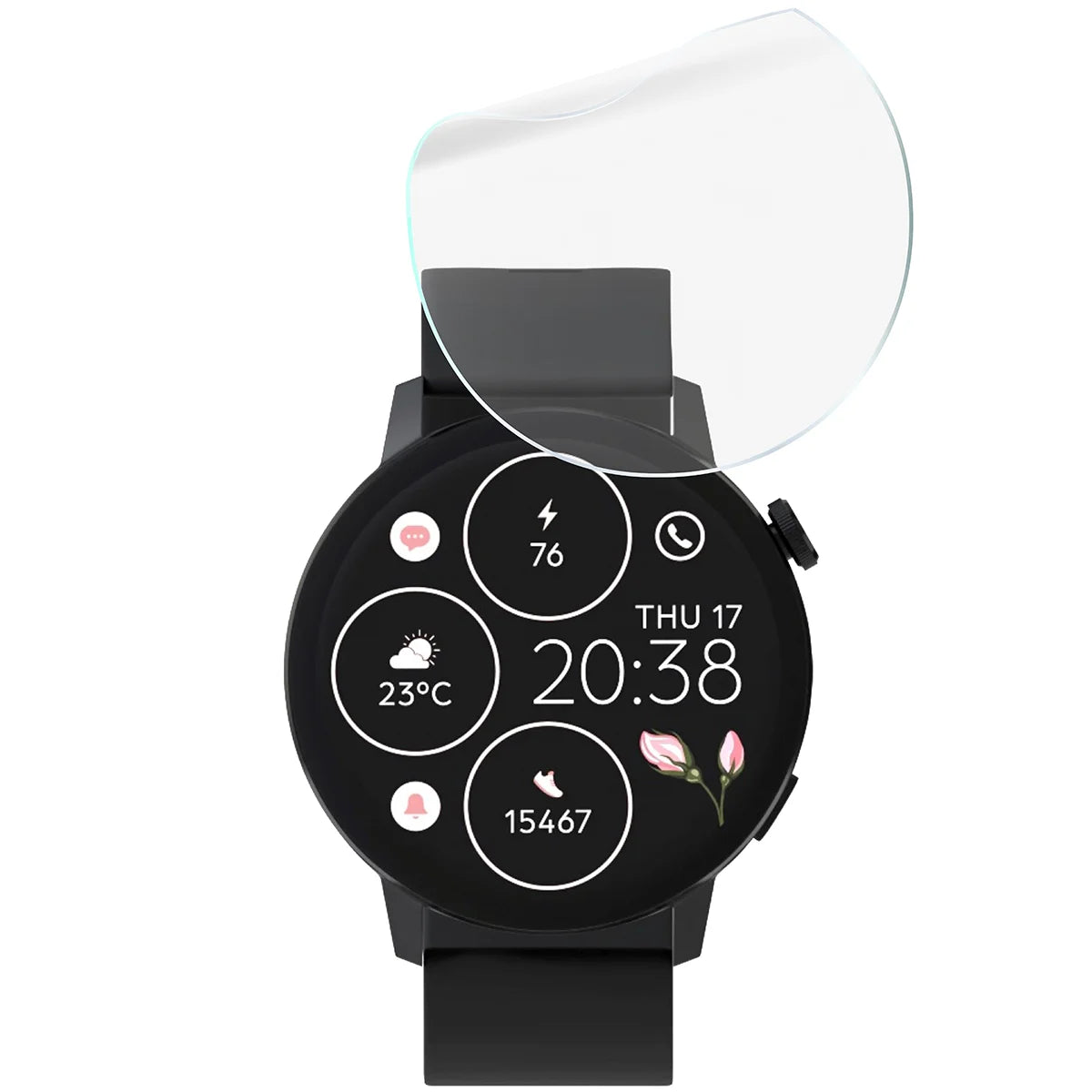 Schutzfolie für den Bildschirm für Forever Forevive 4, Bizon Watch HydroFlex, 6 Stück